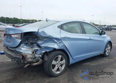 2012 Hyundai Elantra Gls (Ulsan Plant) from USA, damaged, VIN KMHDH4AE1CU322523